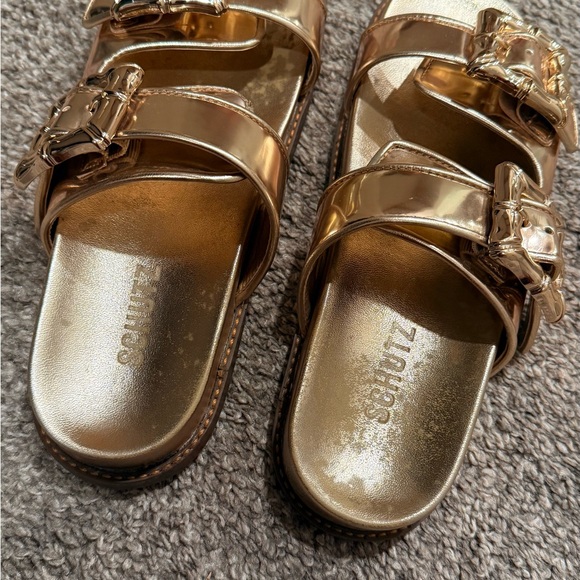 Schutz Enola Gold Sporty Sandal - Picture 7 of 7